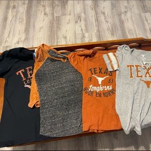 4 Texas UT t-shirts.